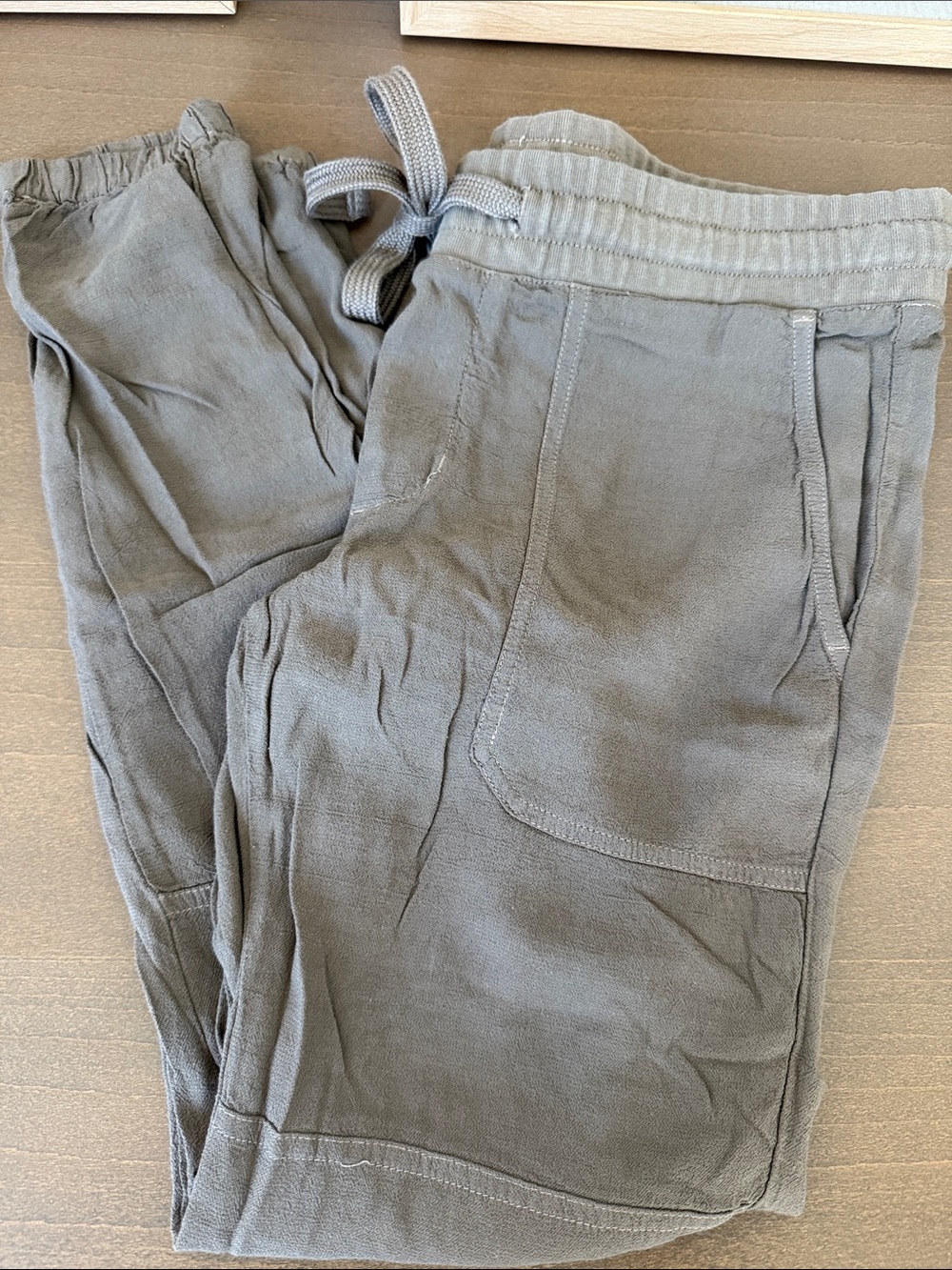 James Perse Olive/brown Drawstring Jogger Pants